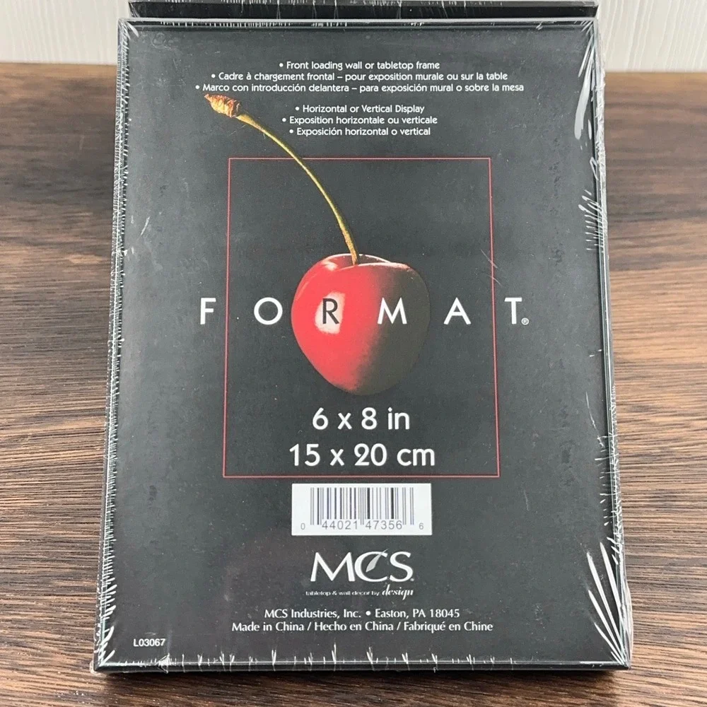 MCS Format 6x8 Black Picture Frames Front Loading Wall Tabletop Set of 10